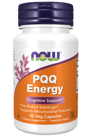 Now PQQ Energy 20mg Plus Vcaps 30's